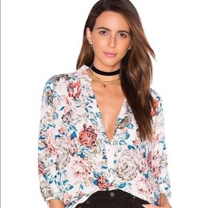 NWT AUGUST THE LABEL BOHO CHIC FLORAL BLOUSE NW